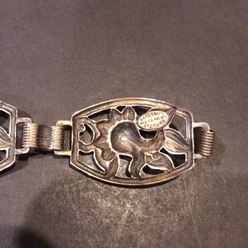 Danecraft sterling silver Flower bracelet - Picture 5 of 5